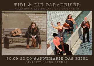Karoliine (links) und die Paradeiser (rechts)
